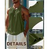 Ficerd 3 Pcs Big and Tall Men's Workout Tank Top