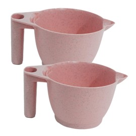 Baluue 2pcs Tint Bowl for Hair Coloring Durable Mixing Bowls for Hair Salon Easy to Clean Portable Dye Eco-Friendly Material for DIY Dyeing