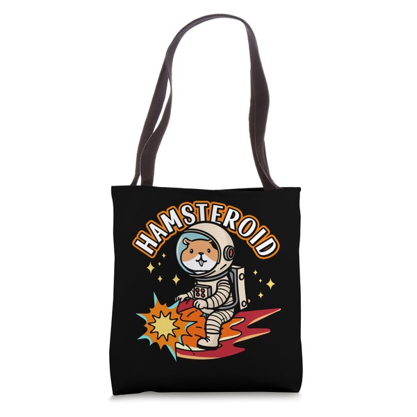 Cute Hamster Asteroid Pun Science Space Hamsteroid Tote Bag