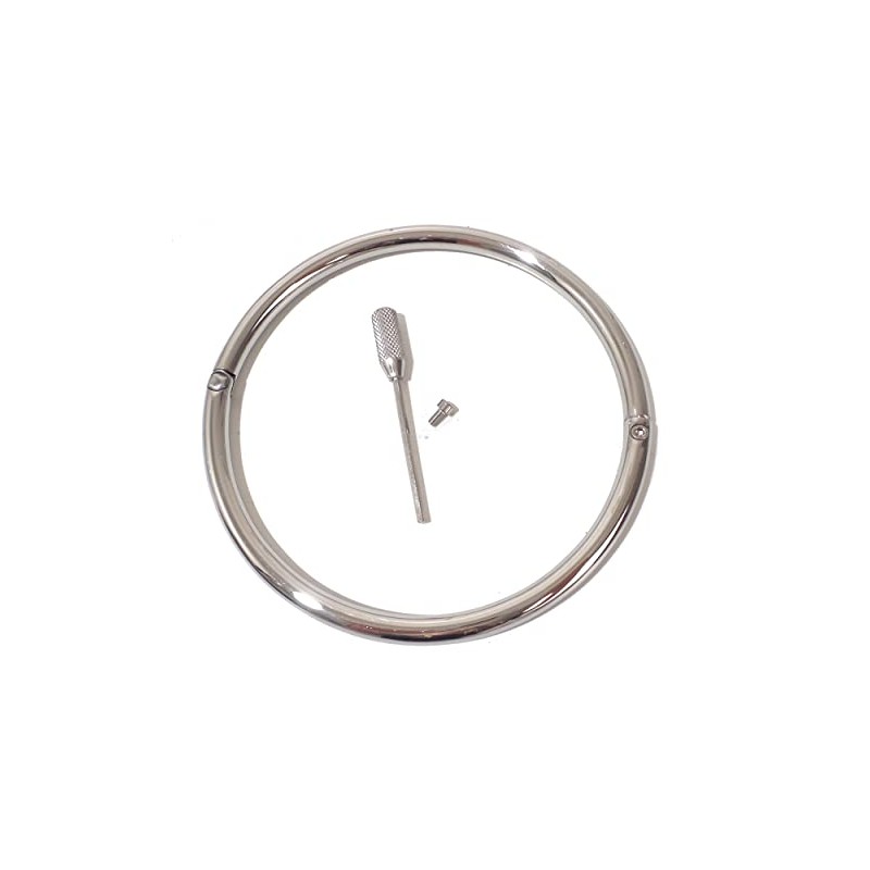 Cuffstore 19" Stainless Steel Slave Collar Locking Eternity Collar 24/7