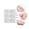 36PCS/6 Sheets Transparent Gel Oval Foot Corn Cushions Relief Rings