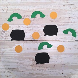 St Patricks Day Confetti Set, Rainbow Cut Out, Coin Cut Out, Pot of Gold Cut Out, Holiday Theme, St Patricks Day Decorations, St Pattys Day Decorations, Party Supplies
