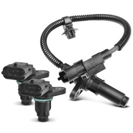 A-Premium 3-PC Engine Camshaft Crankshaft Position Sensors Compatible with Kia Soul 2013, Rio 2012-2017, 1.6L