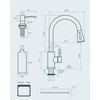 FORIOUS Touchless Kitchen Faucet with Soap Dispenser, Brushed Nickel, Hands-Free,