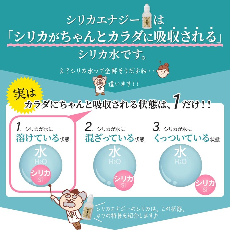 Silica Energy Silicon Concentrated Solution (High Concentration Silica Canocolloid Water