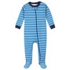 Gerber Paquete de 2 Pijamas con pies para bebé, Azul