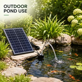 6W Solar Pond Pump Kit – 9V Submersible Water Pump for Ponds, Fountains, Fish Tanks & Outdoor Water Circulation