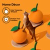 VETRESKA Orange Cat Scratching Post, Cute Cat Scratcher with Sisal