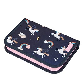 Herlitz Dreamy Unicorn Pencil Case 19 Pieces Black