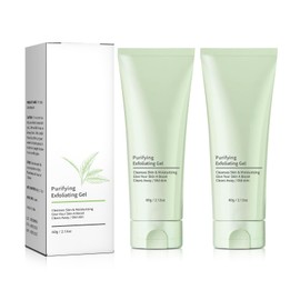Purifying Exfoliating Gel, Body Exfoliating Scrub and Deep Cleansing Face Gel, Facial Exfoliator Cleanser, Moisturizing Purifying Exfoliant Cleanses for Oil Control, Dead Skin Removal