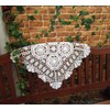 23 Inch Square White 100% HANDMADE Crochet Lace Placemats Doilies