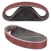 STEBRUAM 12PCS Sanding Belt 30 x 533 mm 100 Grit