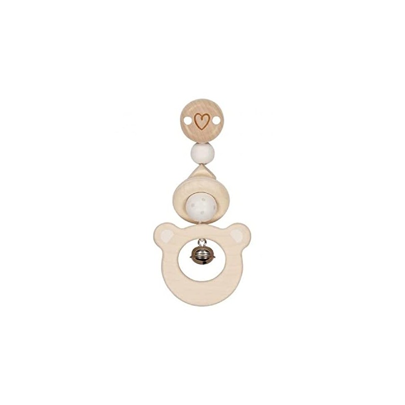 Goki 65215 Clip Teddy Pram Tray, Multi-Colour, Small