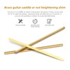 MAXCHEER 3pcs Saddle/Nut Height adjusting Shim Brass Durable Heightening Gasket