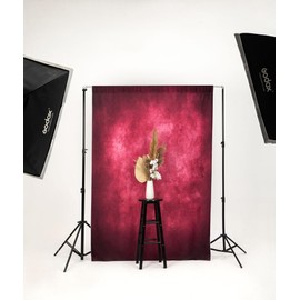Kate Red Gradient Abstract Character Photography Backdrop - 1.5 * 2.2m/5 * 7ft