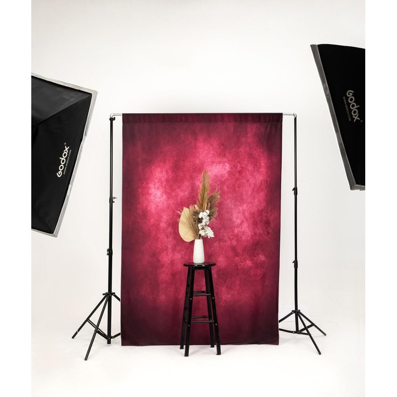 Kate Red Gradient Abstract Character Photography Backdrop - 1.5 *