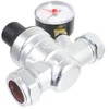 SPARES2GO Boiler Pressure Reducing Regulator Valve with Gauge for 22mm