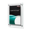 Deflecto A6 Bevelled Edge Wall Sign Holder - Transparent,691090