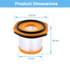 8 Pack Vacuum Filter Replacement for Shark WS620 WS632 WS630