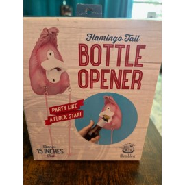 Wembley Pink Flamingo Tail Mounted Cast Iron Bottle Opener NEW SEALED