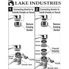 Lake Industries Stainless Steel Countertop Water Purifier Filter (10 Micron