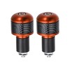 X AUTOHAUX 1 Pair 7/8" 22mm Motorcycle Handlebar End Grips Bar End Plug Cap