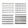 New8Beauty Nail Art Stickers Decals Series 11B (30-Pack) - Black