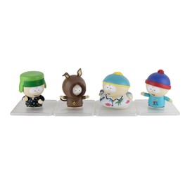 World's Smallest Super Impulse South Park 3.75 Inch Figures Bundle Set of 4 - Stan - Cartman - Kyle - Kenny