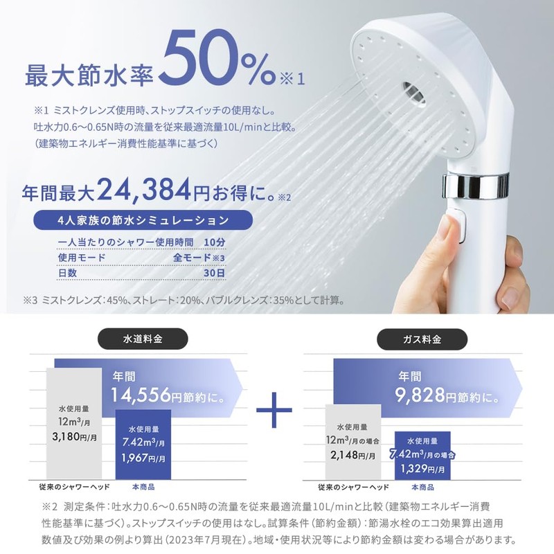 【Online Exclusive】IRIS OHYAMA Showerhead Higher Model than Micro Nano Bubble