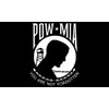 StickerTalk POW MIA Flag Vinyl Sticker, 5 inches by 3