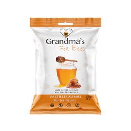 Grandma's For Bees | Old Fashioned Honey Drops | Honey and Butter 80g X Pack of 4