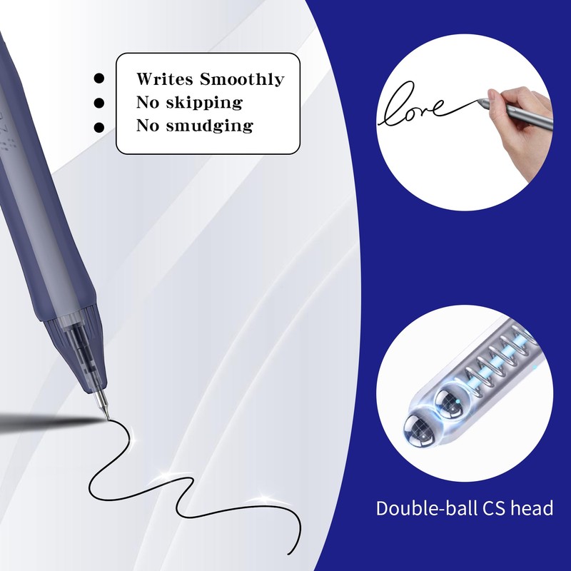CFDXK Gel Pen Refills 0.5 for Click pens with Spring,