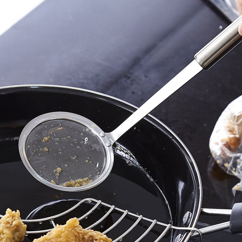 Hiware Stainless Steel Fat Skimmer Spoon - Fine Mesh Food