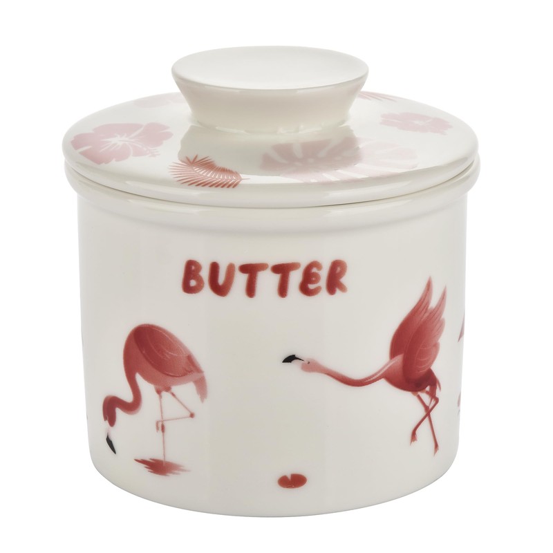 Cat Butter Crock - French Style Ceramic Butter Keeper and