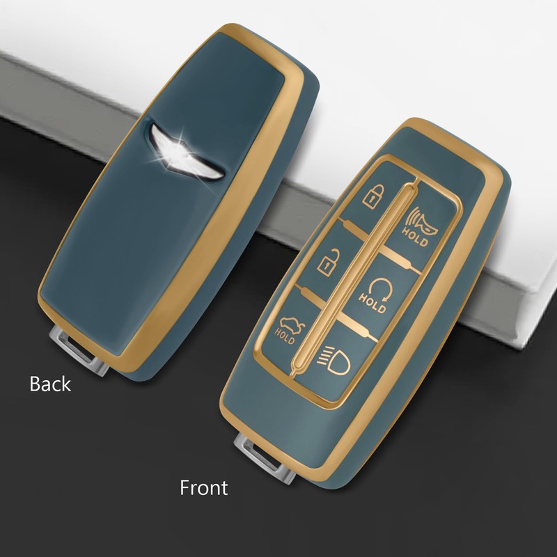 WORCAS Soft TPU Key Fob Cover Case Compatible with Hyundai