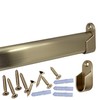48" Oval Closet Rod Kit | Satin Nickel | Screw-On