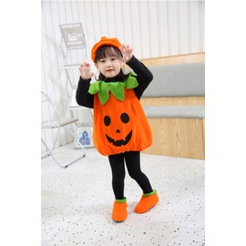 New King Halloween Costume, For Children, Pumpkin, Cosplay, Costume, Girls, Boys, Pumpkin, Kids' Costume, Hat, Kigurumi Set, Cute Pumpkin Costume, Cute For Height 31.5, 35.4, 31.2, 5.2, 51.2, 59.1,