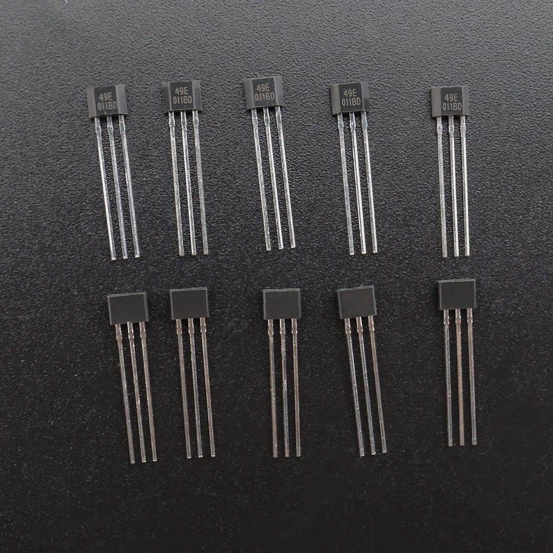 EMSea 20Pcs 49E TO-92 Linear Hall Effect Sensors 3 Pins