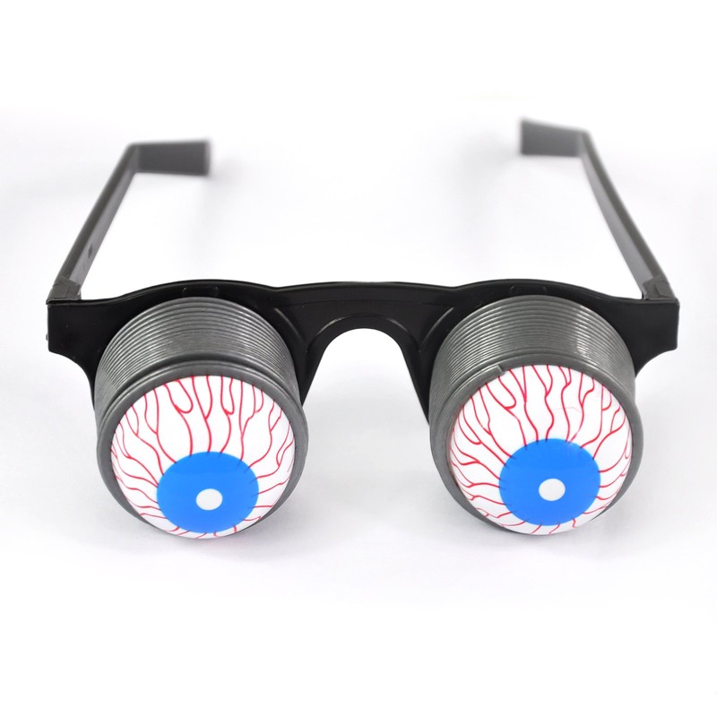 Lychee Wacky Space Eye Glasses Funny Spring Crazy Eye Scary