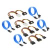 Doaemunp SATA Cable + Power Cable SSD/SATA3 High Speed 6Gbps
