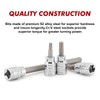 CASOMAN 3/8"Drive Extra Long and Standard Torx Bit Socket Set,