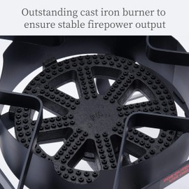 ARC Propane Burner, Cast Iron 200,000 BTU Propane Stove with 0-20 PSI Regulator, Outdoor Burners for Cooking Gas Burner Gas Cooker Single Burner for Outdoor Cooking,ARC Advanced Royal Champion