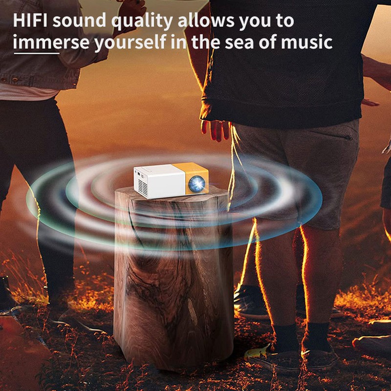 Small Projector 600ASIN Remote Control Portable Movie Projector with USB