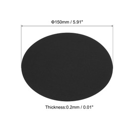 PATIKIL 5.9-inch Round Cardboard Paper, 40 Pcs 200gsm Thick Blank Disc Circles Slices for DIY Craft Arts Drawing Painting Writing, Black