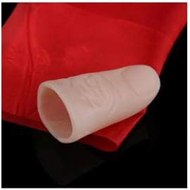1Pc Thumb Tip Magic Tricks Fake Thumb Tip Silk Vanish Magic Disappearing Silk Fake Thumb Tip Magic Trick Gimmick Magician Accessory Magic Tricks Making Objects Appear Disappear Toy and Practical Jokes