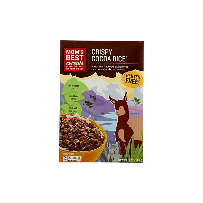 Moms, Breakfast Cereal, Cocoa Rice, 13 Oz