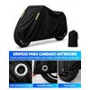 EASYTAO Funda para Moto, Cubre impermeable Tamaño Grande 245cm-105cm-125cm