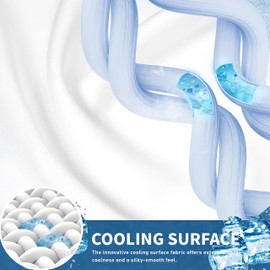 Sunflower Cooling Quilted King Mattress Protector, Mattress Pad King Chill Soft, King Mattress Cover, 18-22" Extra Deep Pocket Thin Version, Machine Washable Durable