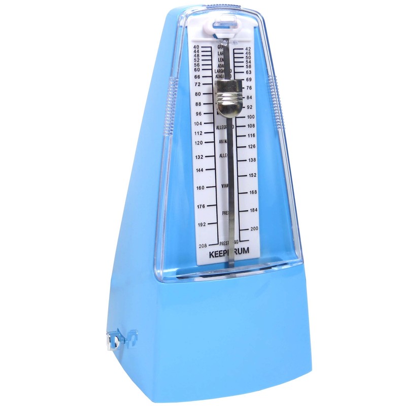 Keepdrum Gmpl Hand-Wind Mechanical Metronome with Bell, blue