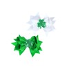 St. Patrick Baby Hairpin Hair Clips Bowknot Green Clover Ribbon